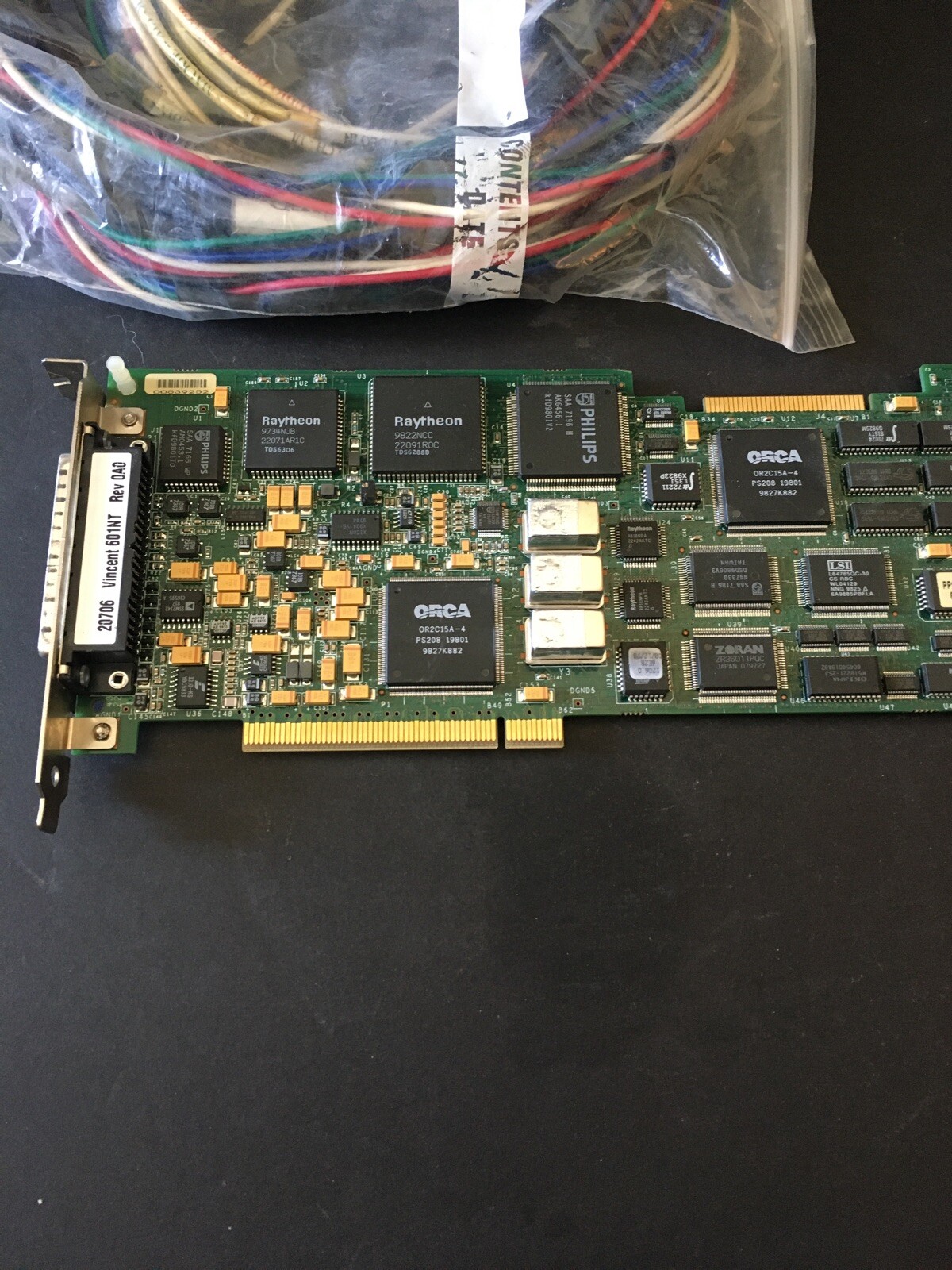 Media 100 Vincent 601NT Rev OAO Card With A Cable P/N 14274 REV.G Made in China.
