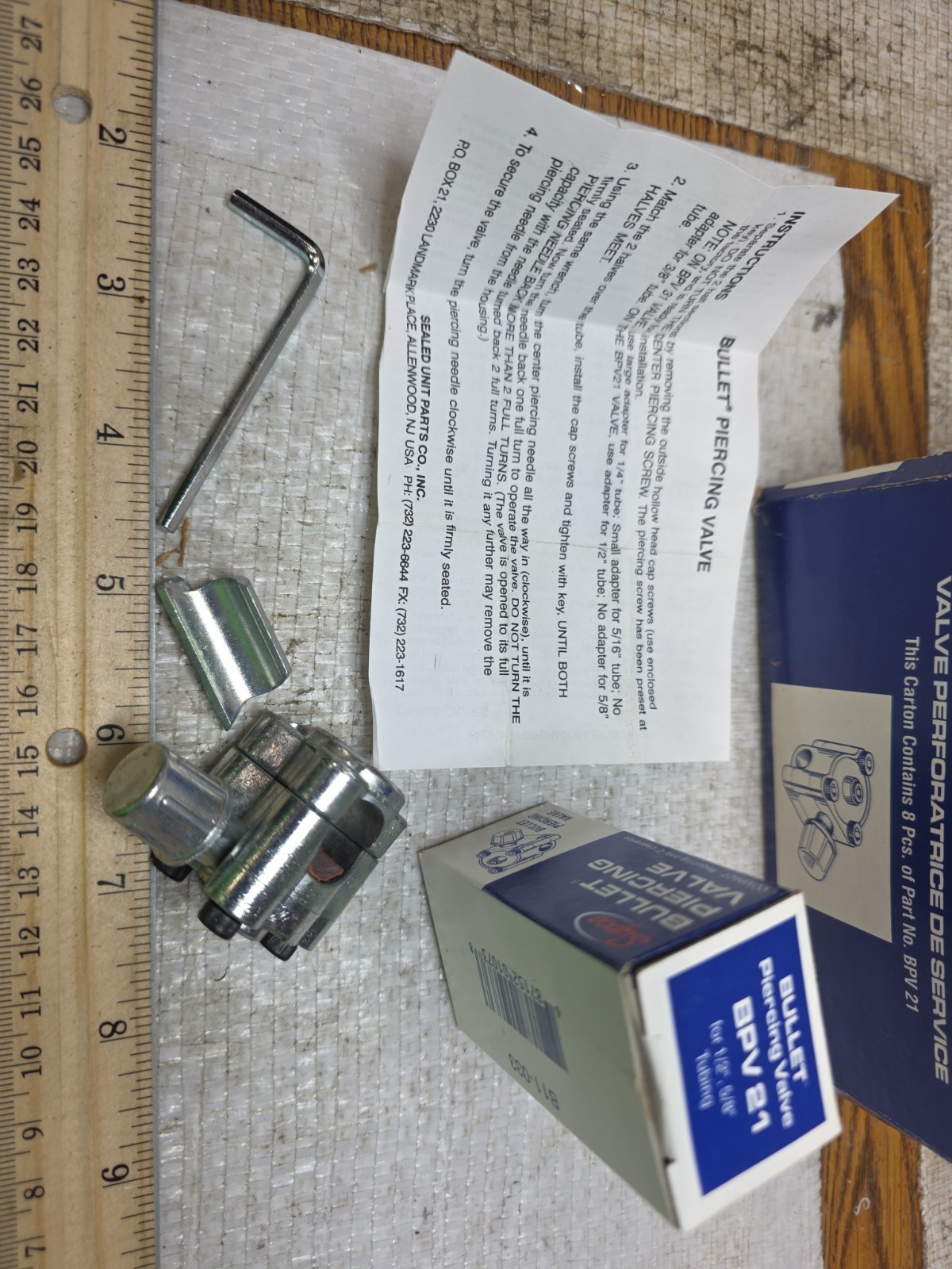 BPV21 SUPCO Bullet Piercing Valve fits 1/2″ and 5/8″ Tubing 2-n-1 Access