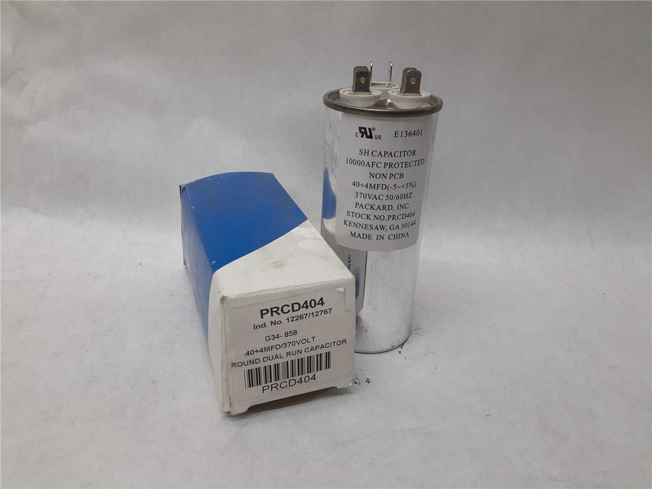Packard Inc. PRCD404 Round Dual Run Capacitor 40+4 FD/370VOLT G34-858