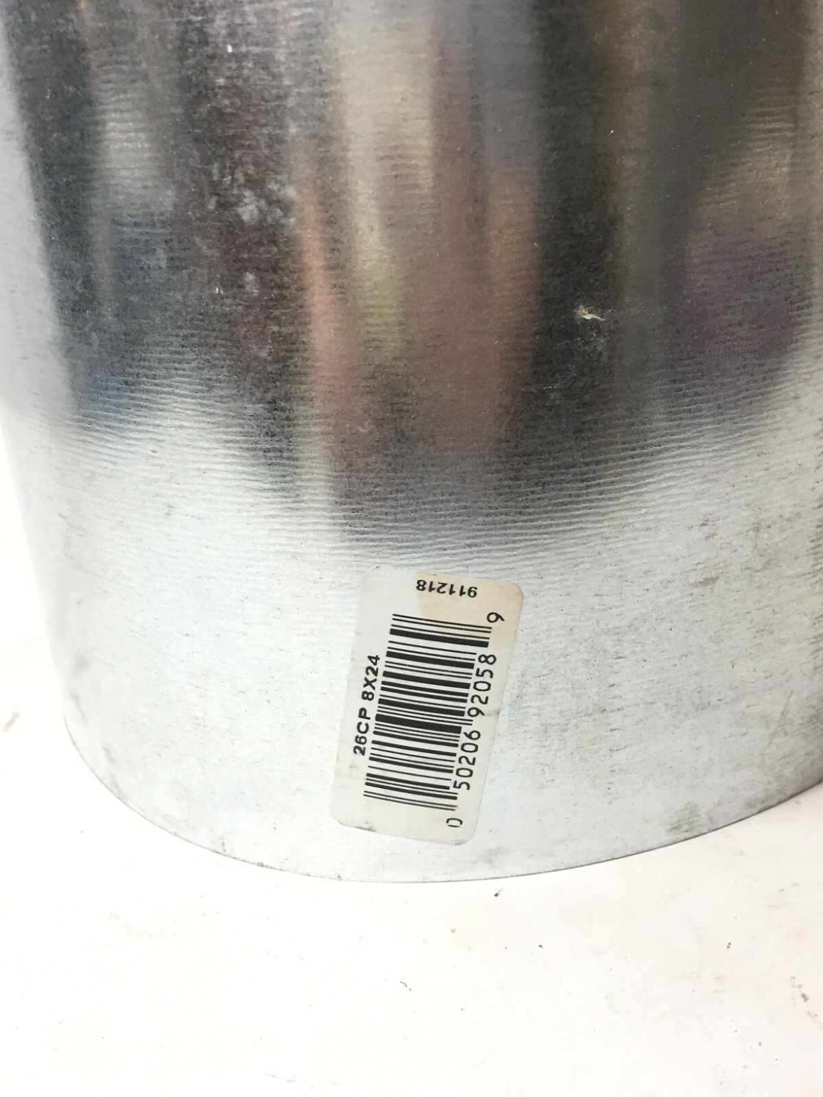 2 pcs Master Flow 8 in. x 2 ft. Round Metal Duct Pipe Snap-lock Galvanized Steel