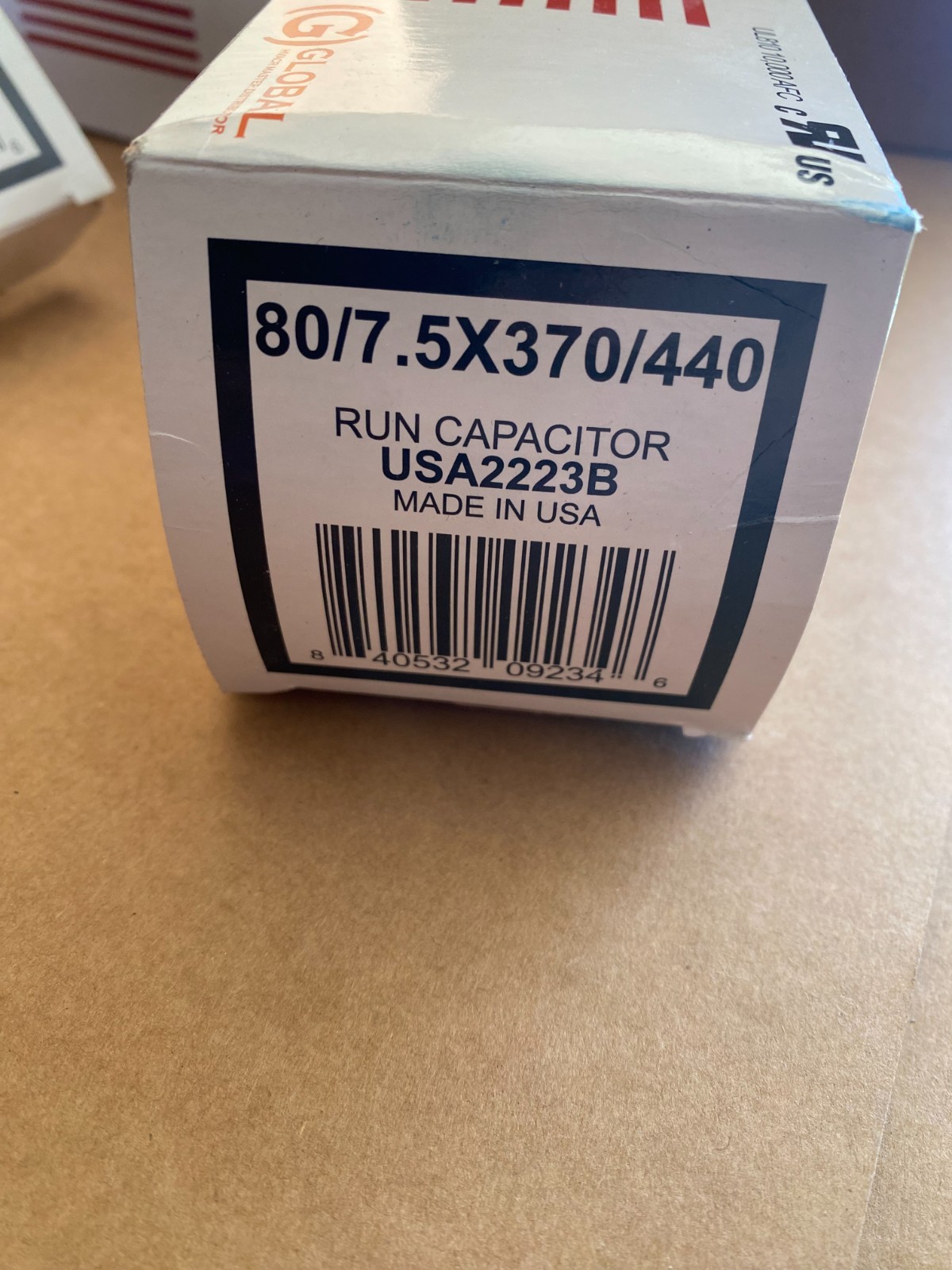 80 + 7.5 uF MFD x 370 / 440 VAC Motor Run Capacitor AmRad USA2223B – Made in USA