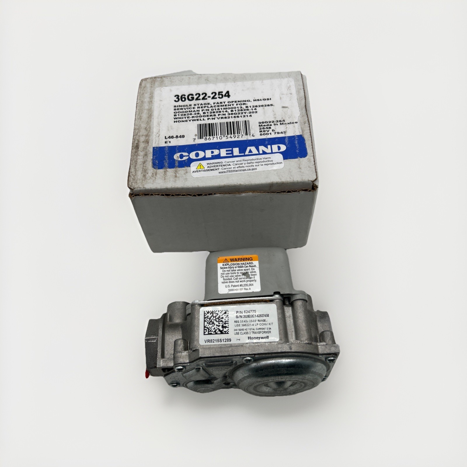 HONEYWELL VR8215S1289 OEM Replacement Gas Valve See Pics 30 Day Warranty