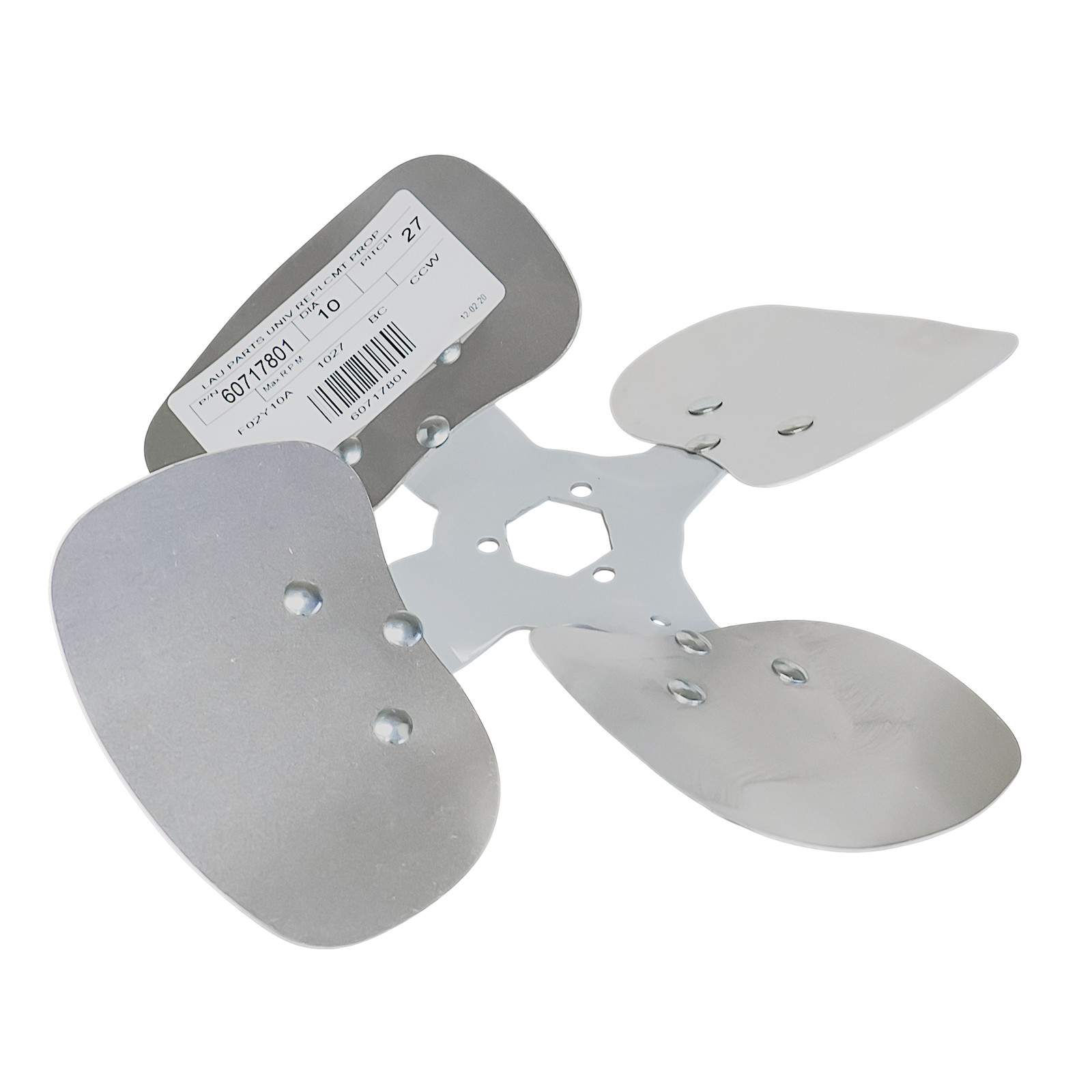 Lau 60717801 10″ Fan Blade CCW Rotation 27 Degree Pitch 4 Blades