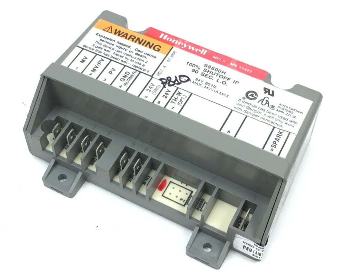 Honeywell S8600H1006 Ignition Control Module 100% Shutoff IP 90 Sec. L.O. #P810