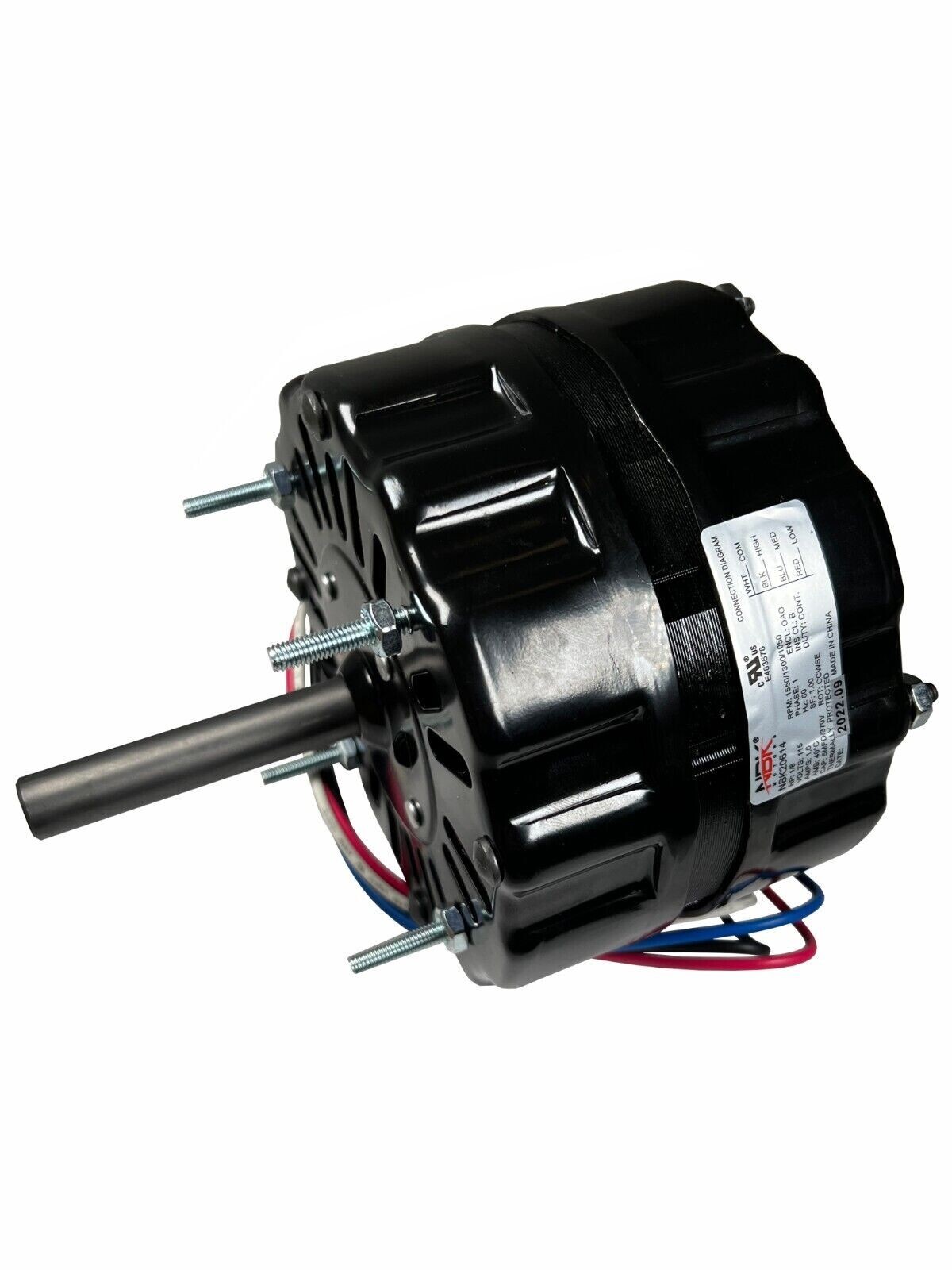 Fan Motor 115V 1/8 HP 1550 RPM Replacement For Packward 90318