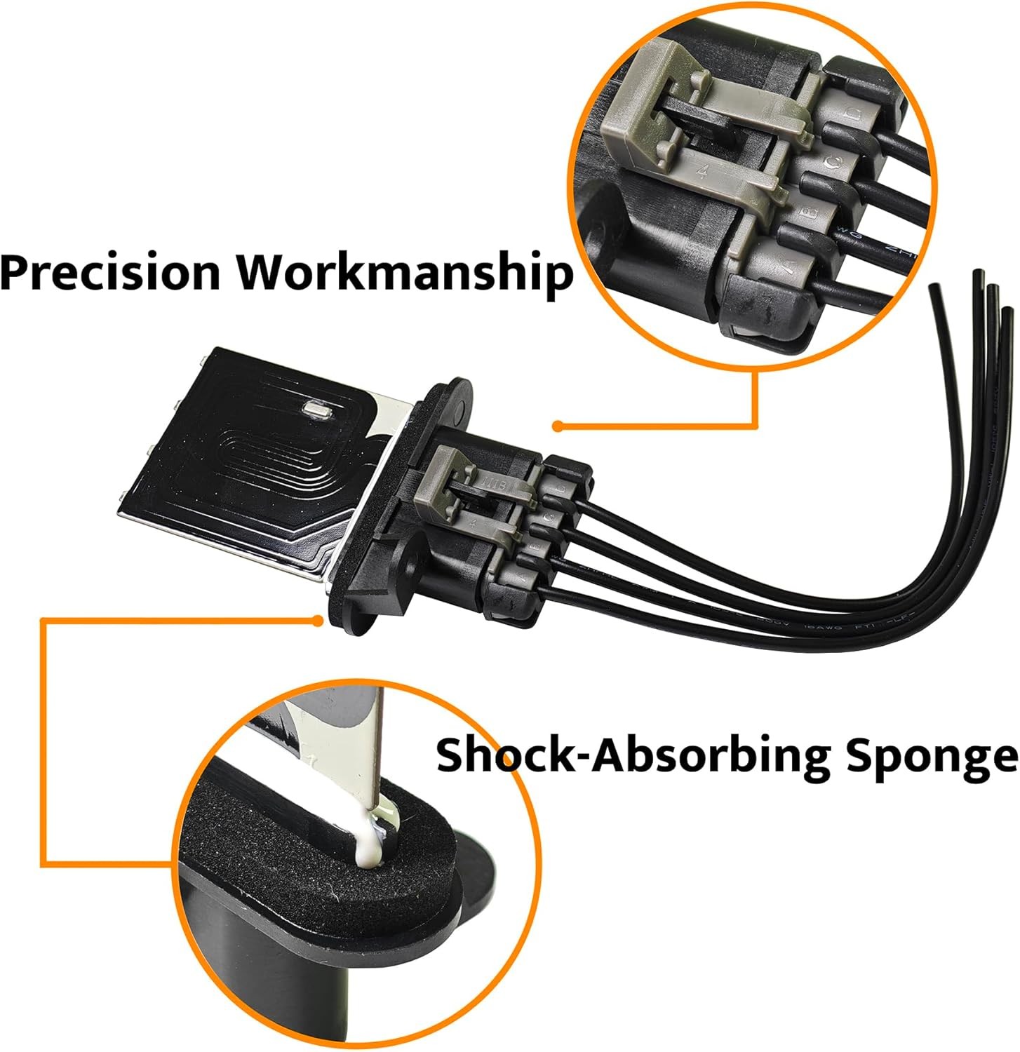 HVAC Blower Motor Resistor Kit 973-582 Compatible with 2005-2017 Tacoma with Man