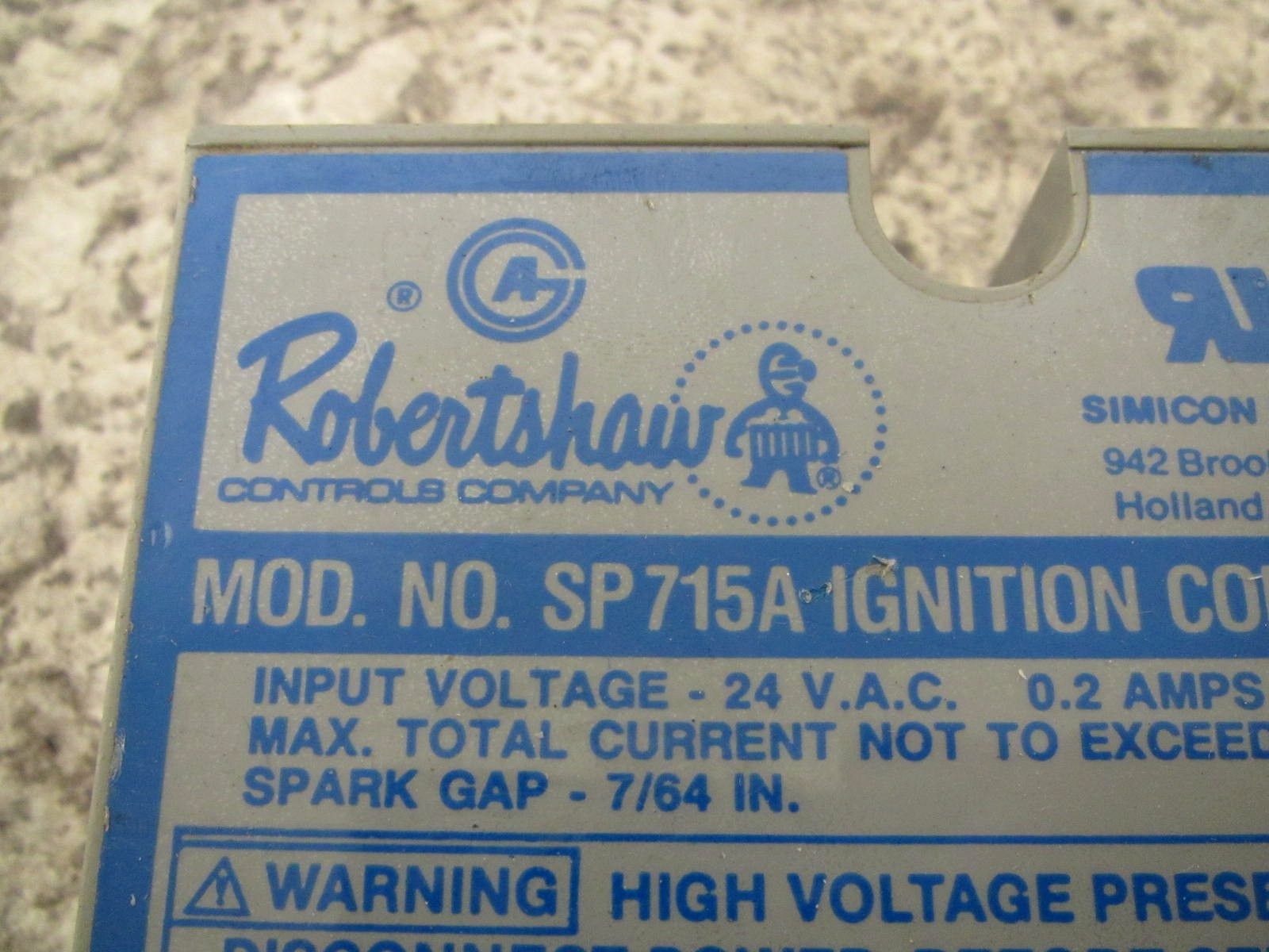 Robertshaw SP715A Furnace Ignition Control Circuit Board Module Free Shipping