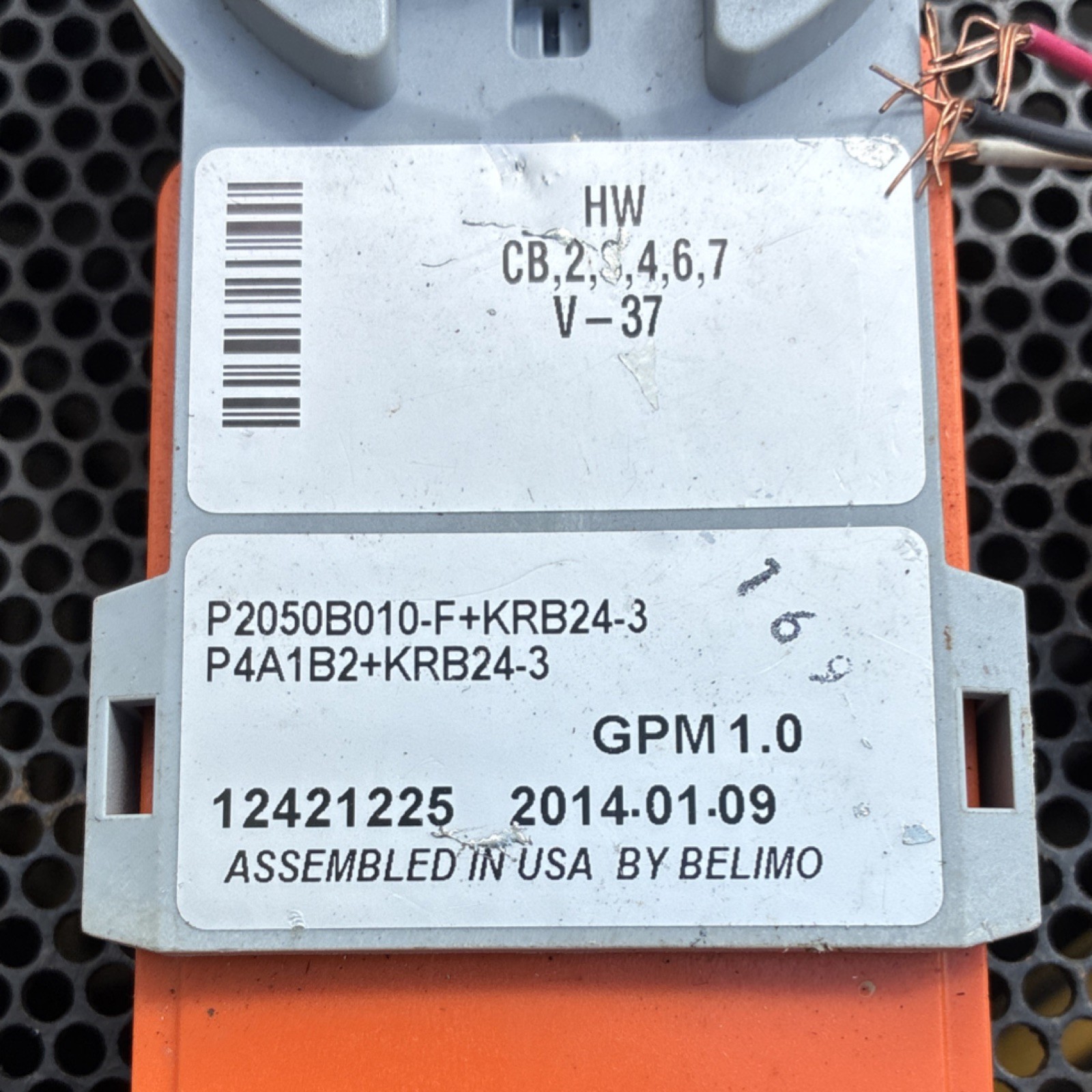 Belimo KRB24-3 Damper Actuator Corded Electric 24 VAC/DC Direct Mount