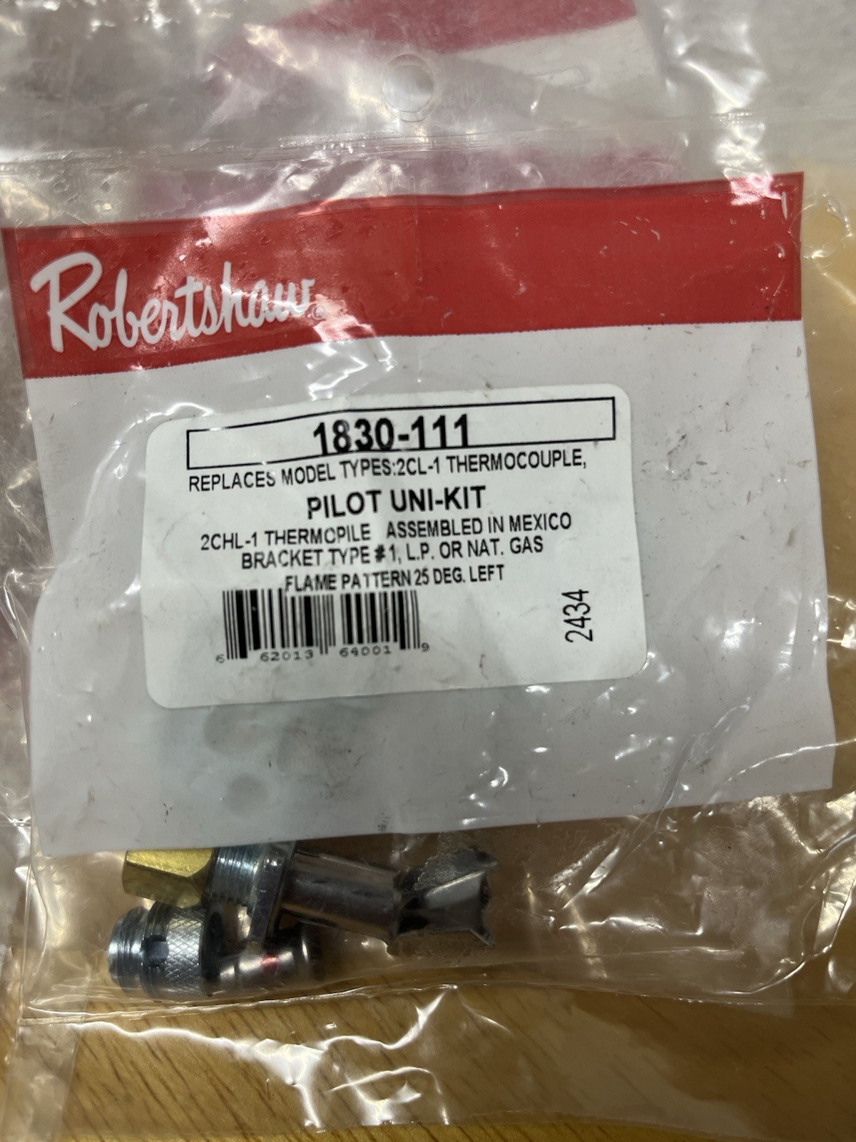 Robertshaw Pilot Assembly Pilot Uni-Kit 1830-111 for Universal FREE SHIPPING!!