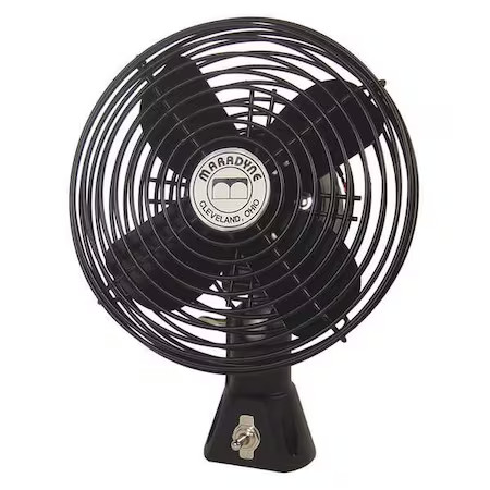 Maradyne F-4670176 Bolt-On Fan, 2.7A, Blk Painted Steel, 12Vdc