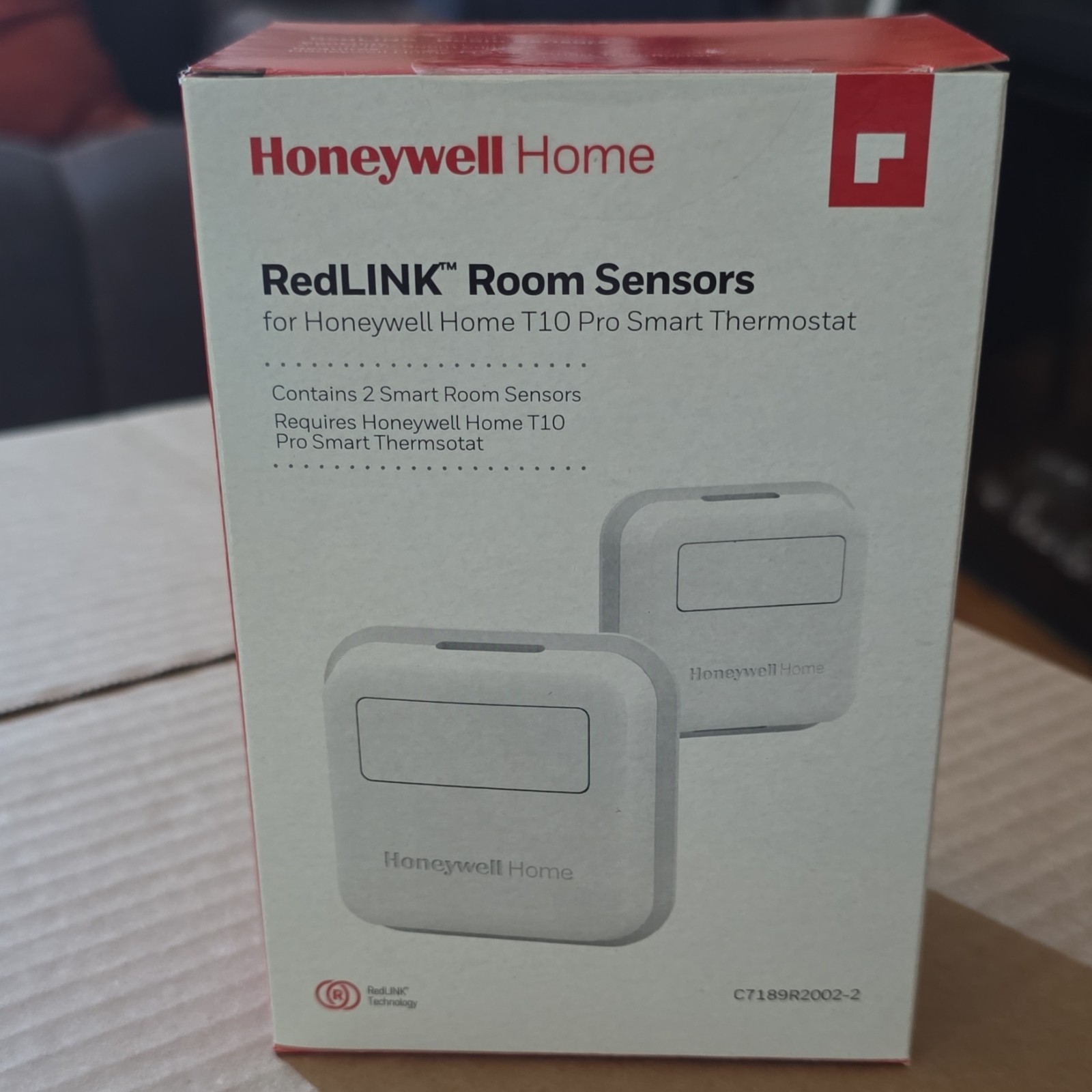 Honeywell Home RedLINK Room Sensors T10 Pro Thermostat 2-Pack C7189R2002-2