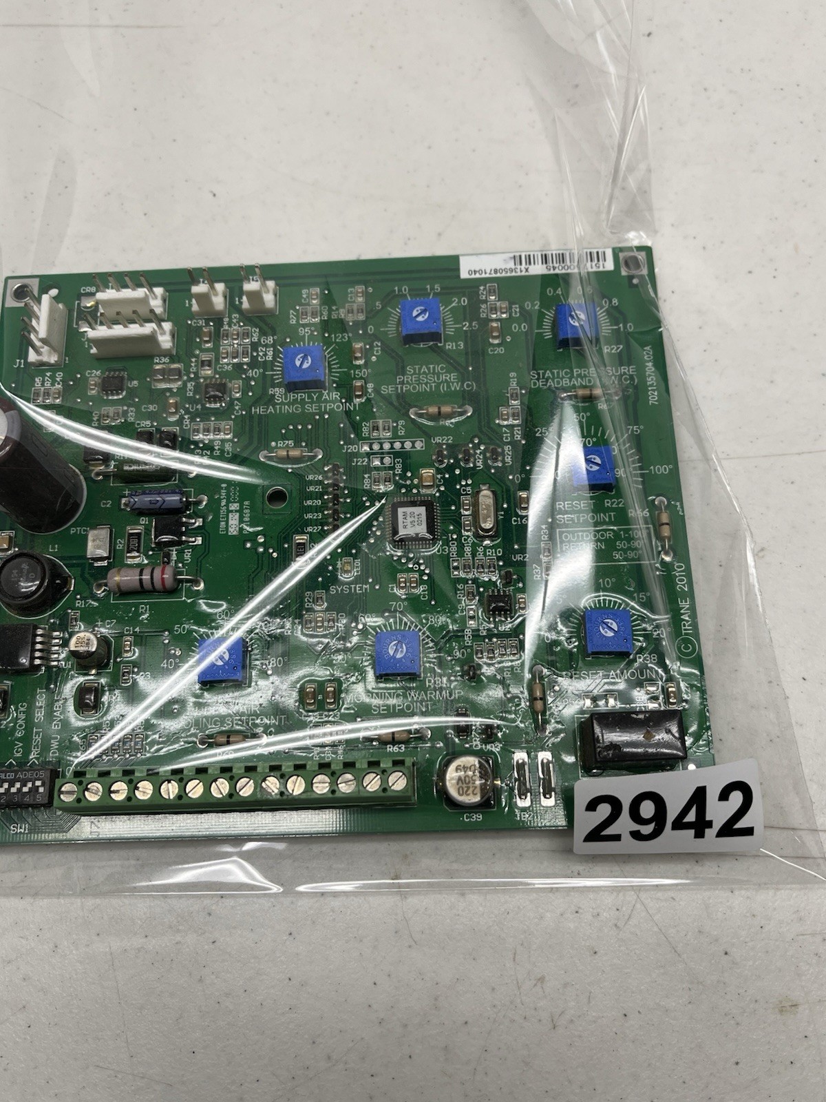 Trane Control Circuit Board X13650871040 6400-1093 REV D 30 DAY WARRANTY