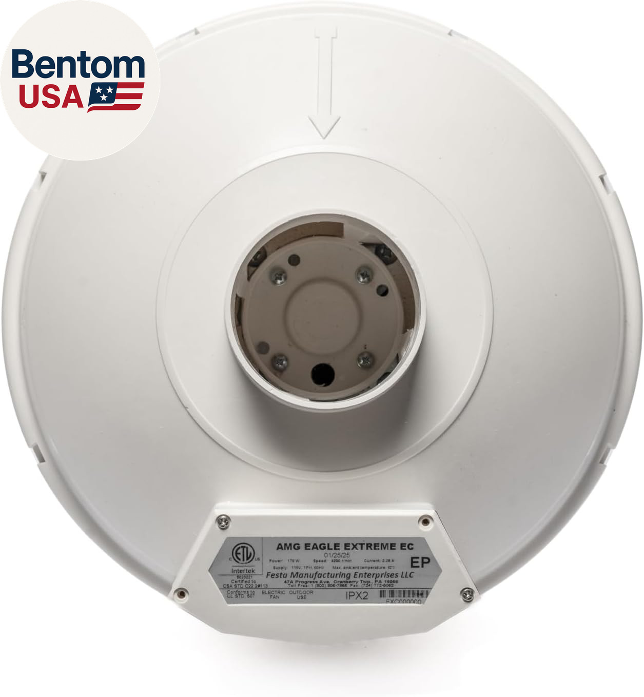 Festa AMG Eagle Extreme EC Radon Fan – Quiet and Energy Efficient 304 CFM Radon