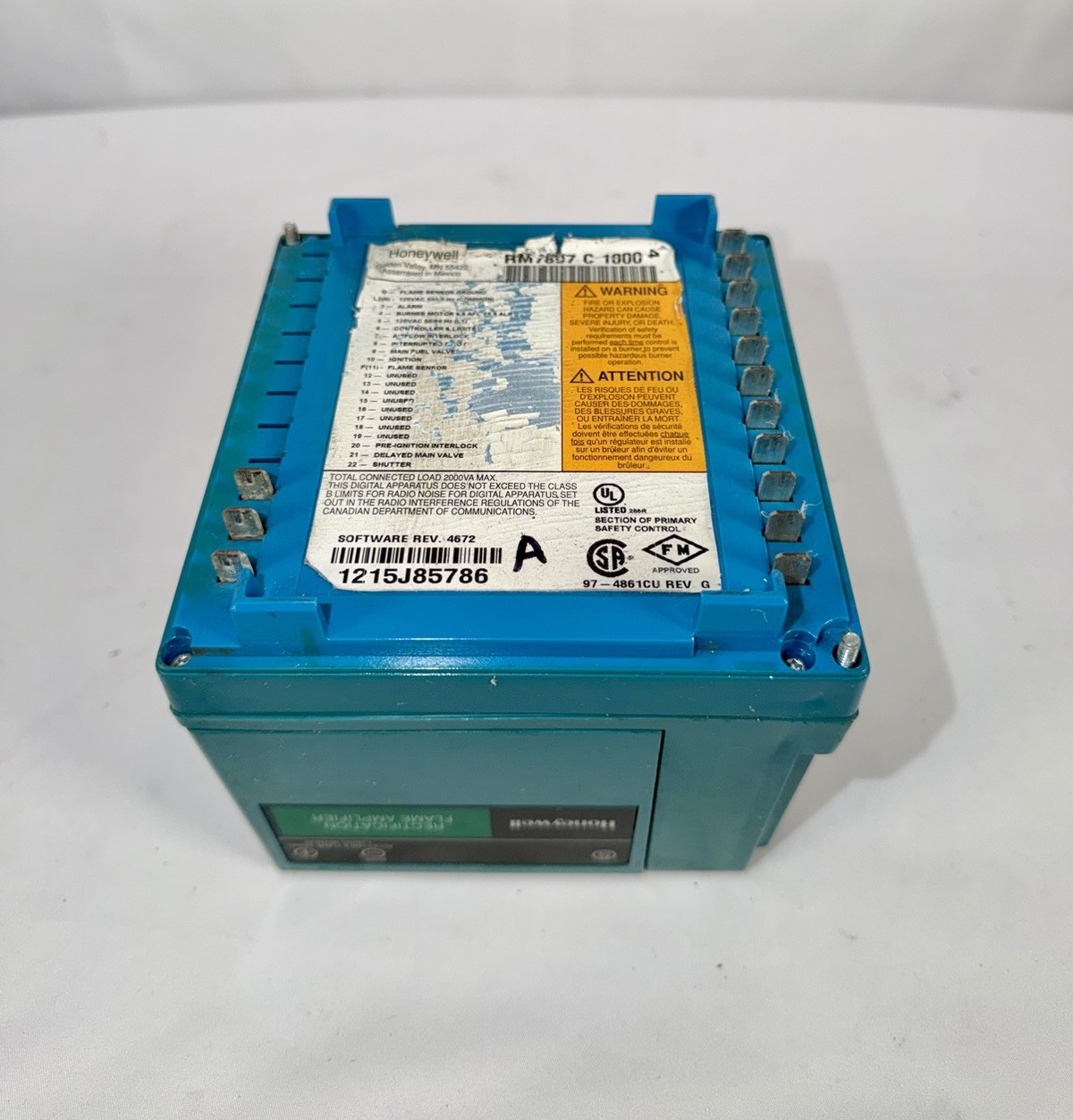 HONEYWELL RM7897C1000 BURNER CONTROL RM7879 C 1000