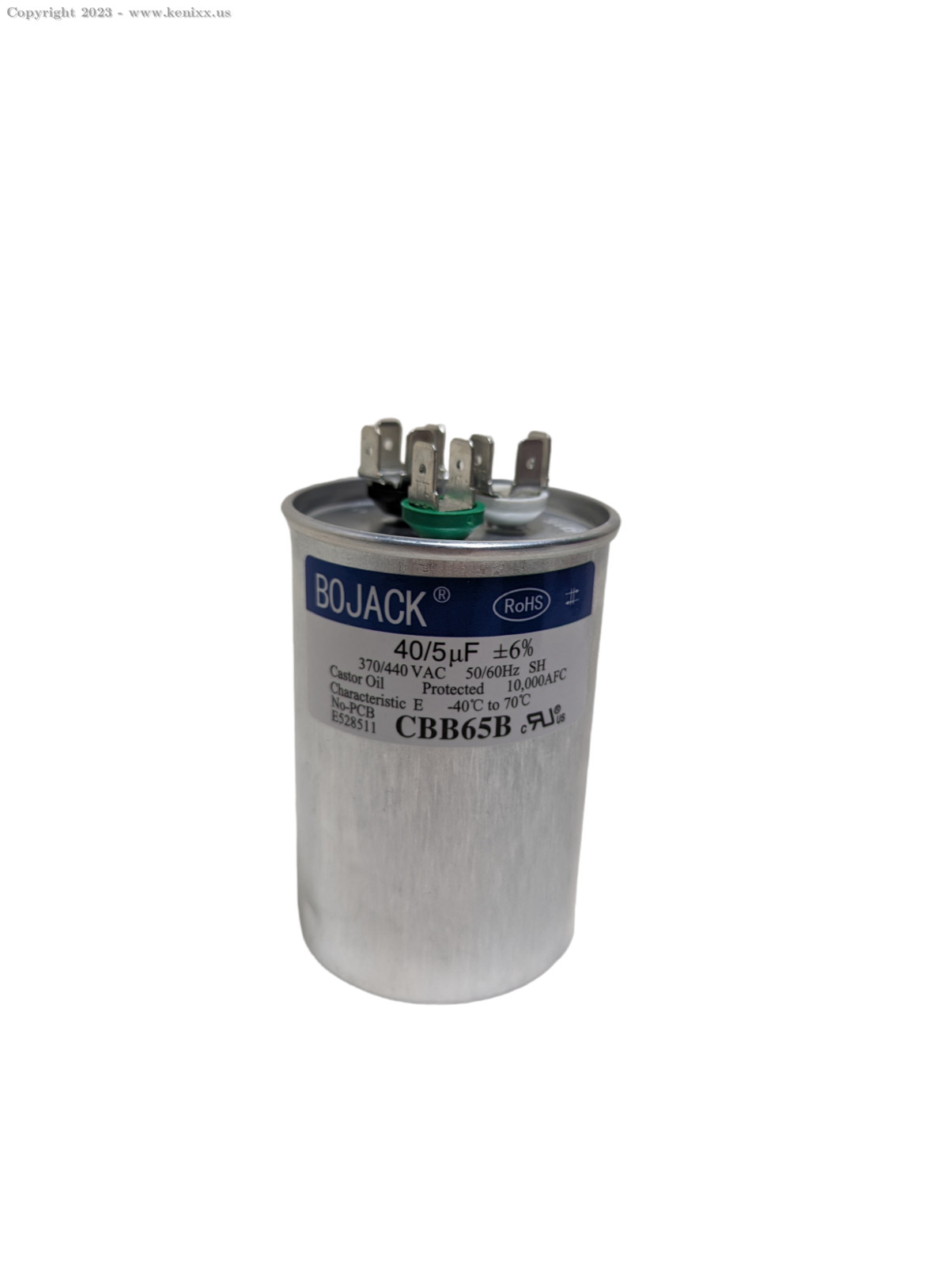 BOJACK 45+5 uF 45/5 MFD t670V/440VAC CBB65 Dual Run Circular Start Capacitor