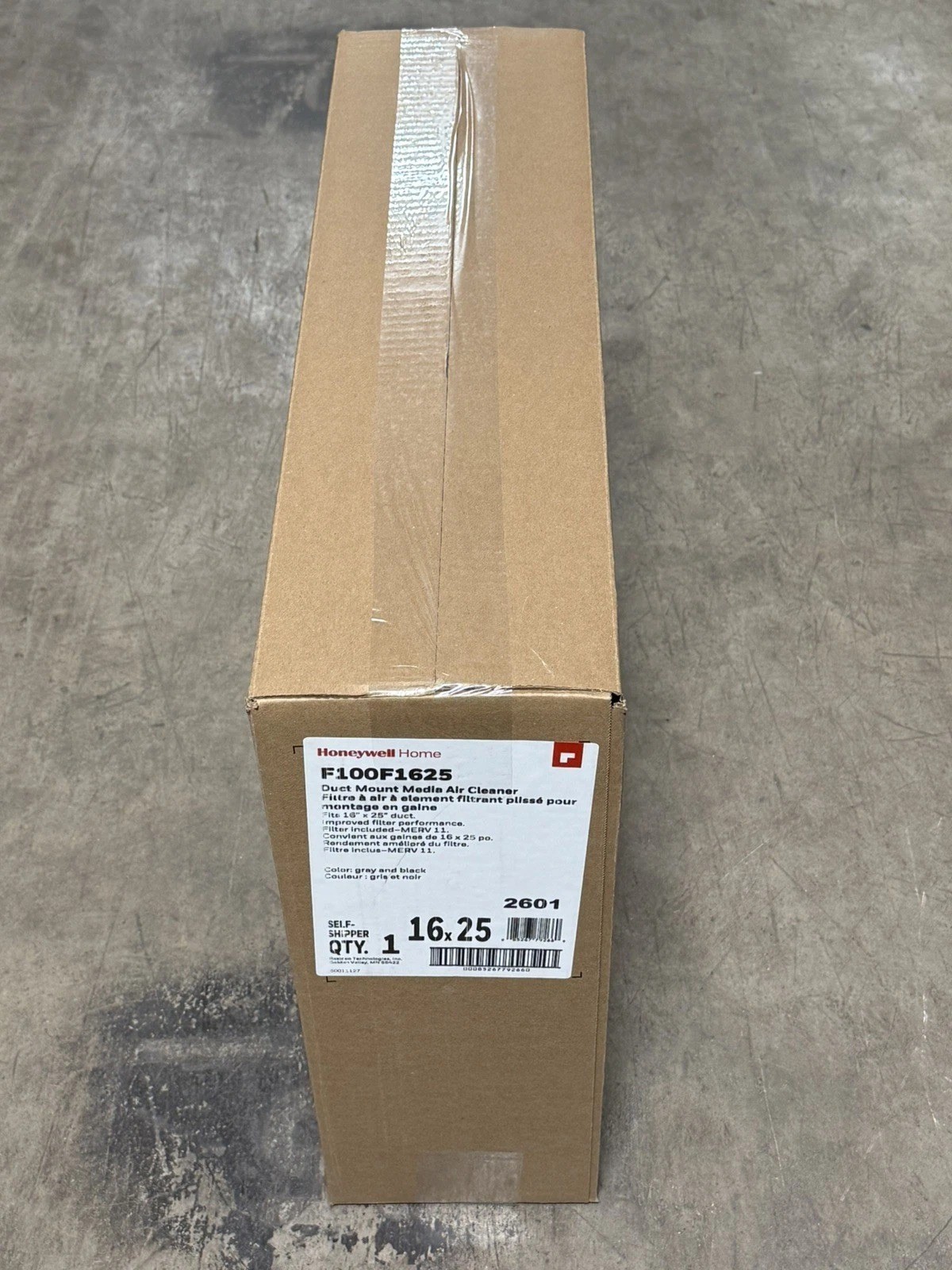 Honeywell Home F100F1625 MERV 11 Media Air Cleaner – 16″ x 25″ x 4″ Filter