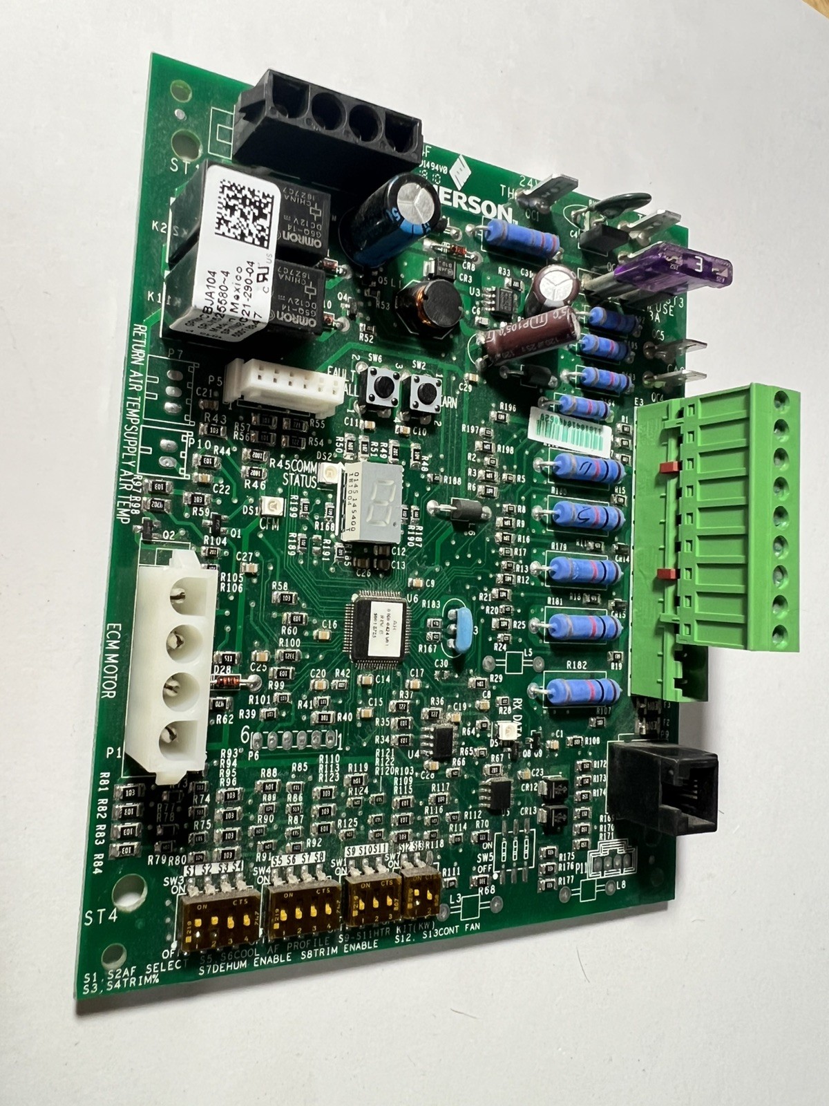 Emerson CBJA104 48C21-290-04 5001-8947 Control Circuit Board Green – Used