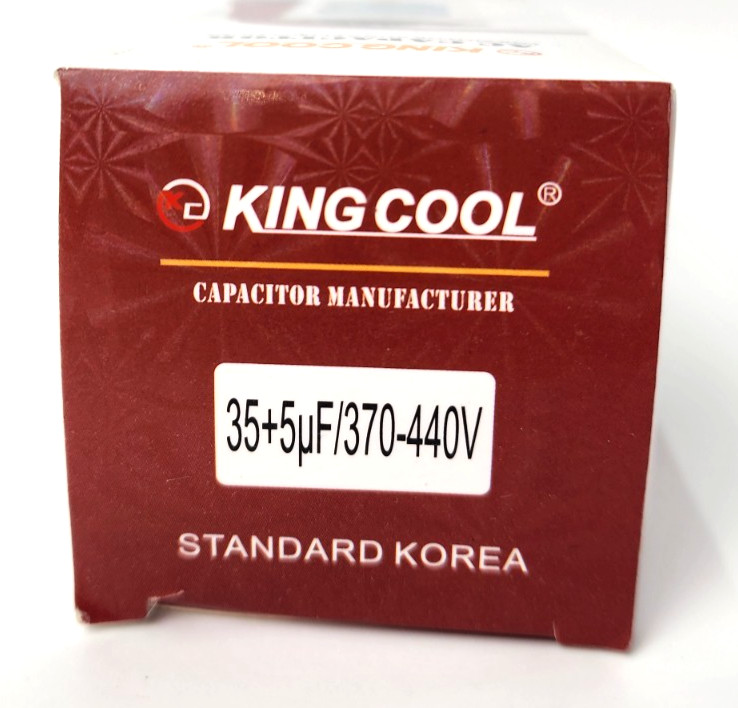 KINGCOOL 35/5 uF MFD 35+5 370-440V AC Dual Run Capacitor, New in Box