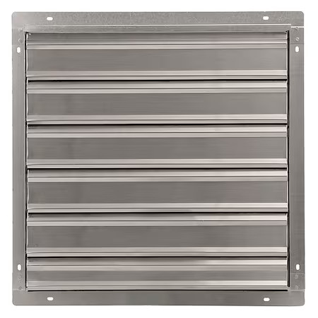 Dayton 1C746 24 In 27″H-W 5.75″L Alu Wall Vent Shutter, 24-1/2 In X 24-1/2 In,