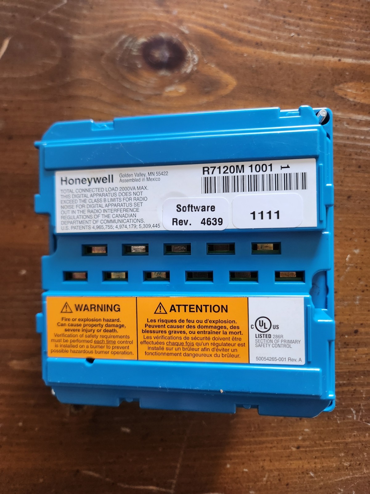 Honeywell Burner Control R7120M1001