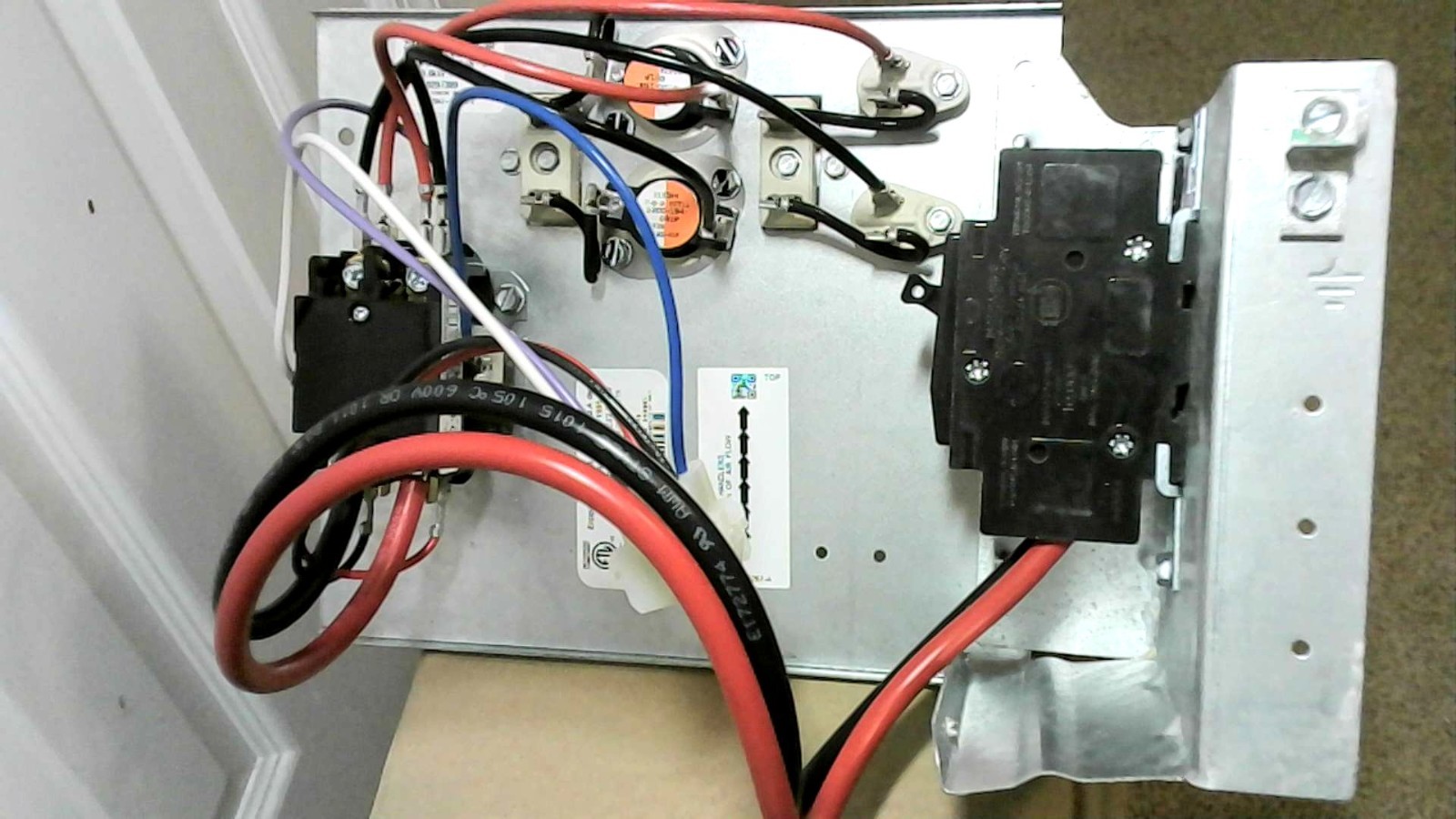 HVAC Electrical Heat Strip Heater Assembly, 60A Corded Electric Element