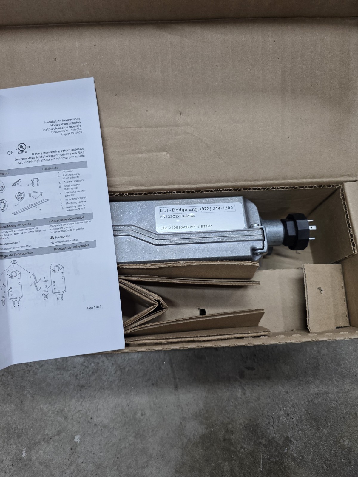 York Actuator Replacement, 025-38177-000 US Seller ,Free Shipping