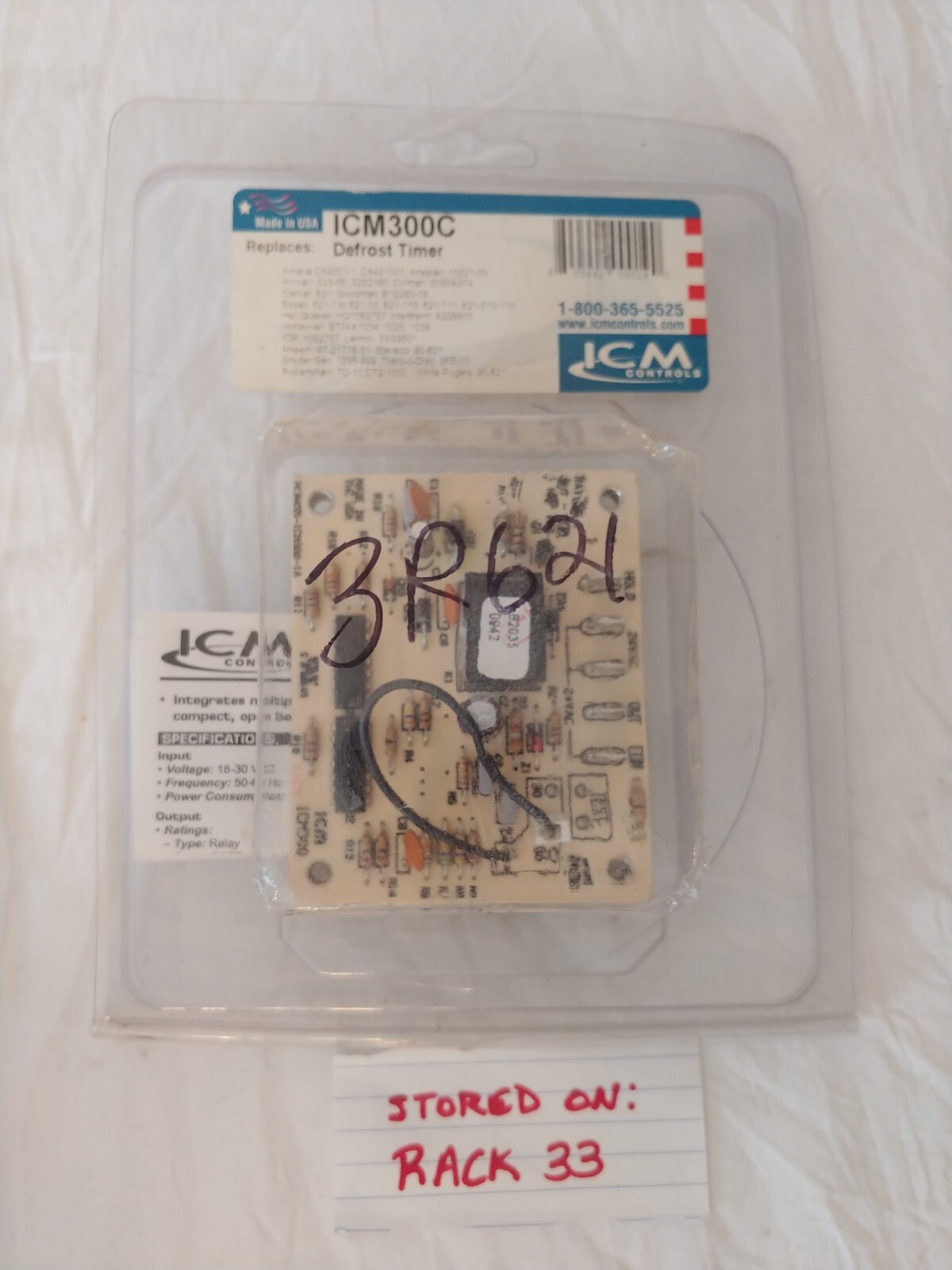 ICM300C Defrost Timer Replaces: (C64301-1, 323-00, 621, HQ1052757, ST74A1004)