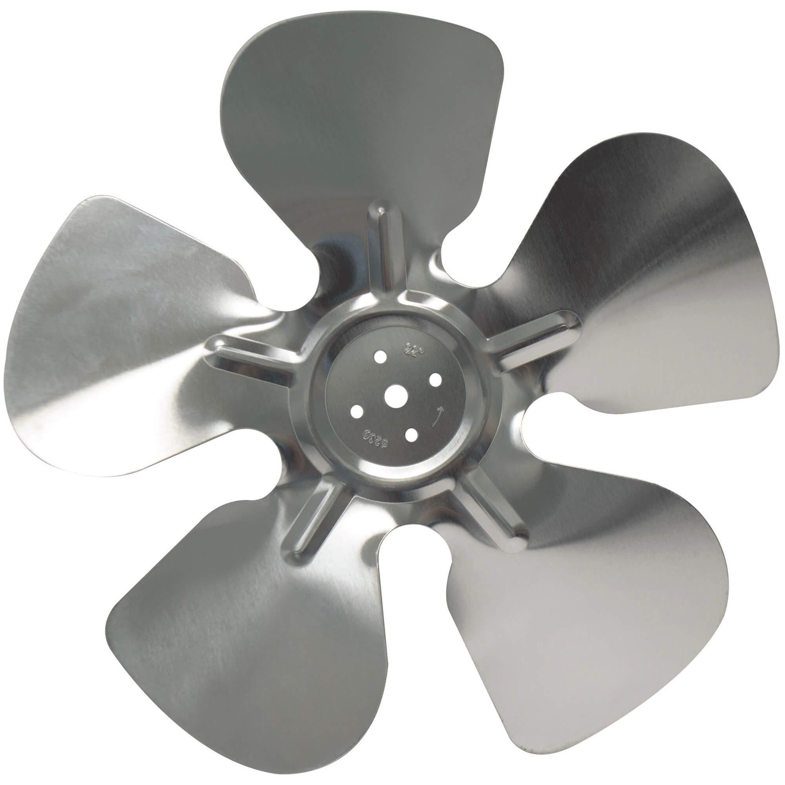 Appli Parts APFB-A10CCW Aluminum Fan Blade 10 in, 250 mm, CCW, 22 degrees, huble