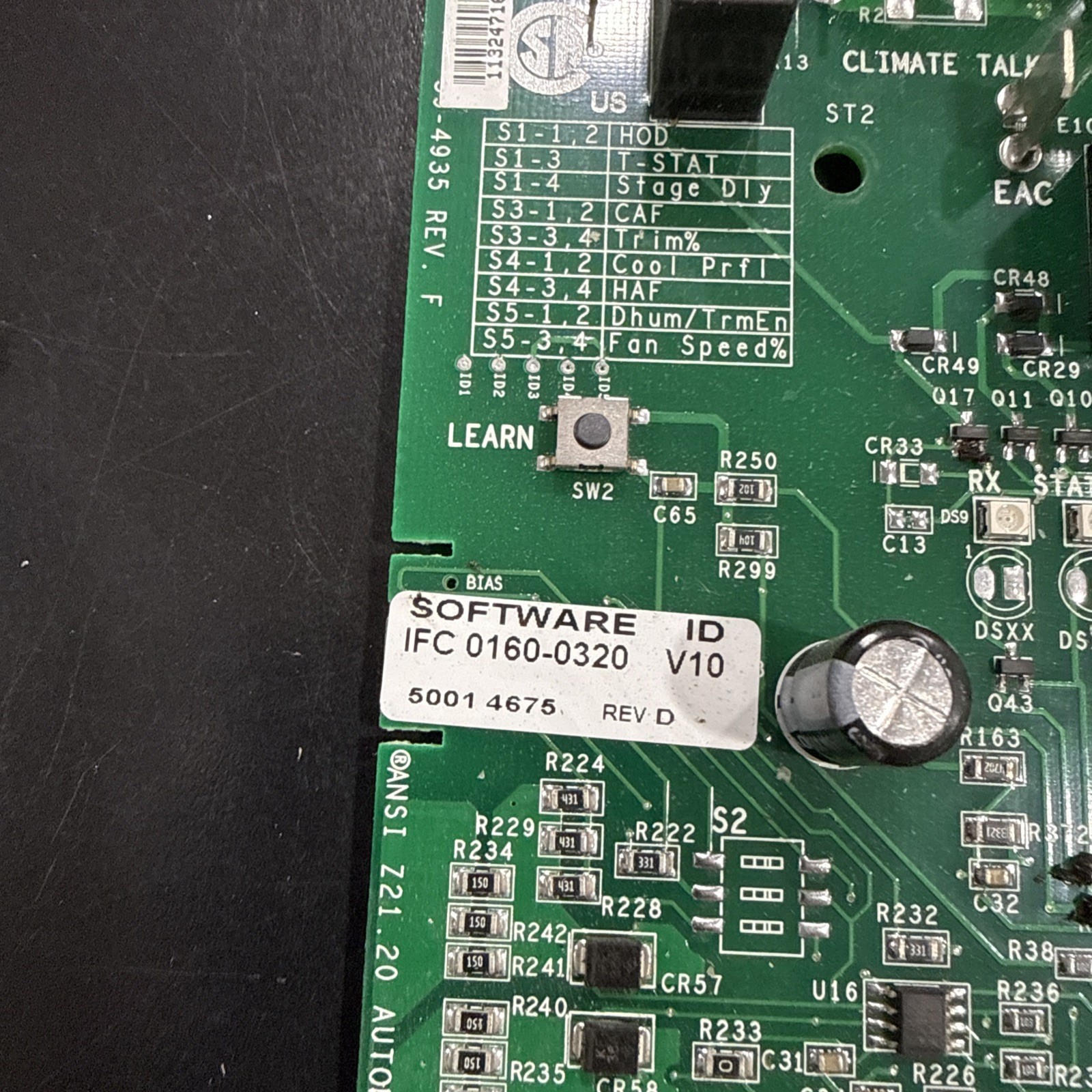 Goodman Emerson PCBKF103 Furnace Control Circuit Board 50C51-290-01