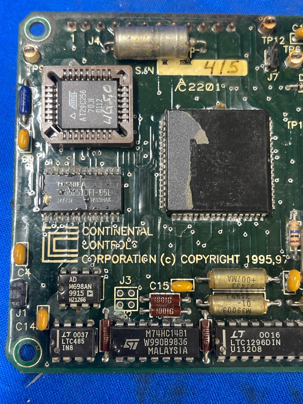 CONTINENTAL CONTROLS CORP. CONTROL BOARD 55005004 REV.B 5-7/8″ X 3-3/8″ X 5/8″