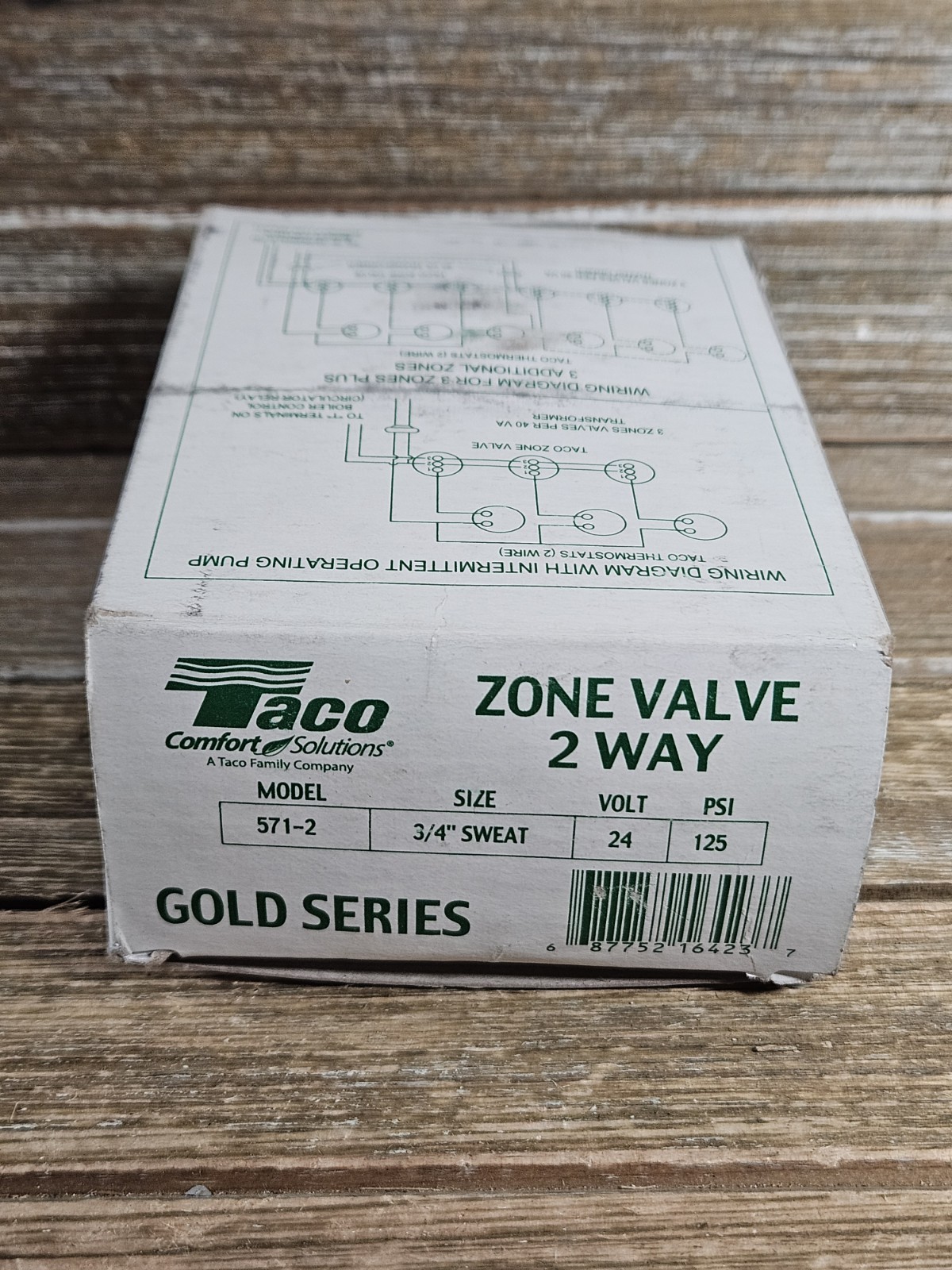 NEW Taco 571-2 Gold Series Zone Valve 2-Way 3/4″ Sweat 24 Volt 125 PSI