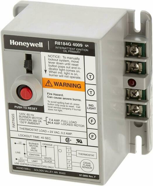 New Resideo R8184G4009 Protectorelay Oil Burner Control Honeywell