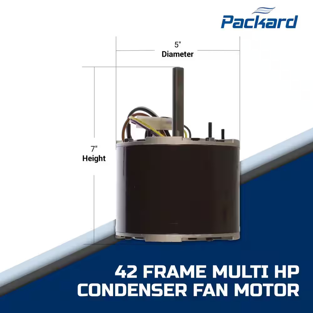 42-Frame Multi-Fit 1/4-1/6HP 1075 RPM Condenser Fan Motor 208-Volt-230-Volt-60Hz