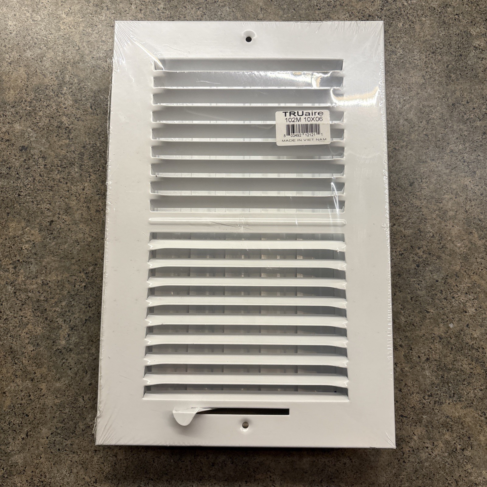 TruAire 102M 10X06 10 in. x 6 in. 2-Way Steel Wall/Ceiling Register White
