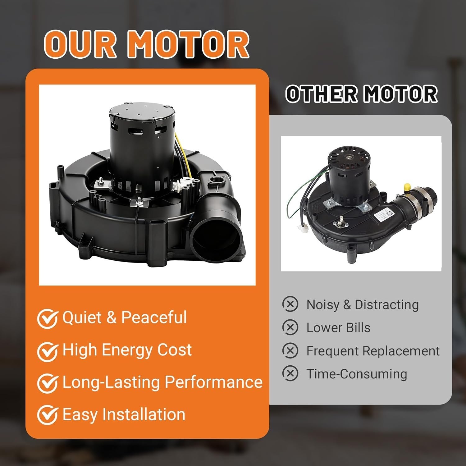 A249 Blower Motor for Lennox Draft Inducer 115V HVAC Furnace Replaces 702112686