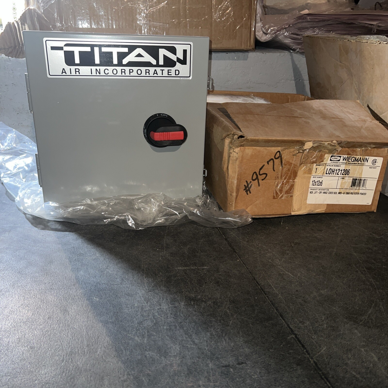 Titan Air Incorporated Heating Air Conditioning Cut Out Electrical Box Shut Off