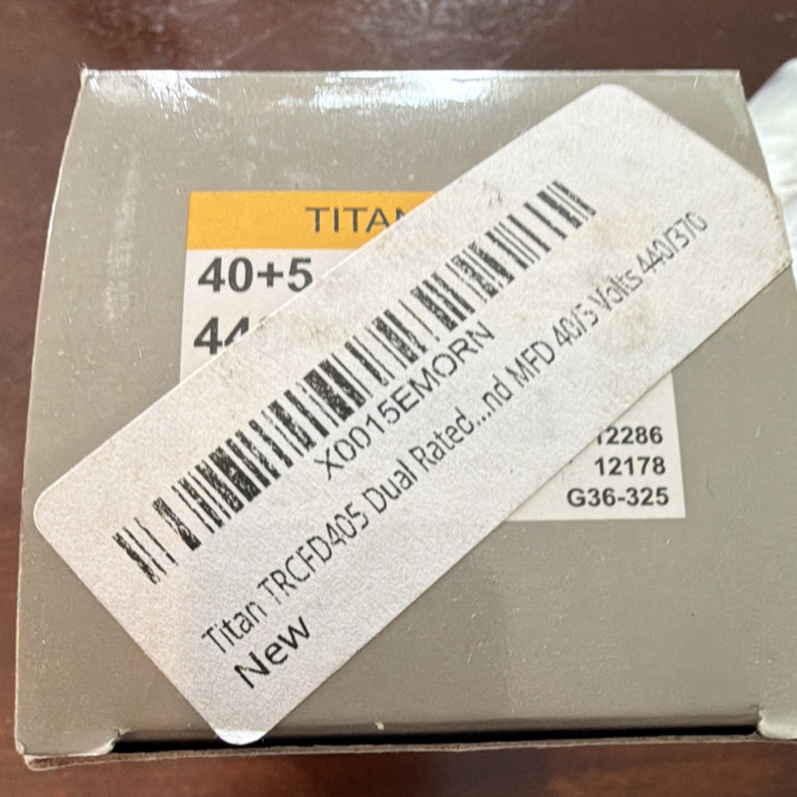 Titan Pro TRCFD405 Dual Run Capacitor 40+5 MFD 440 VAC Model TRCFD405