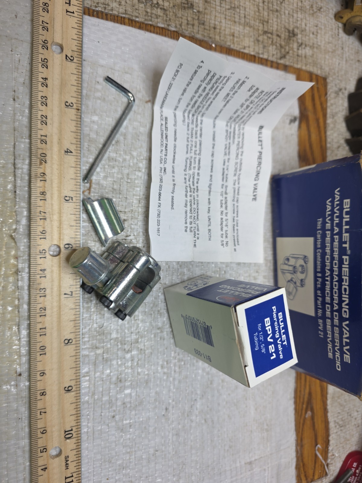 BPV21 SUPCO Bullet Piercing Valve fits 1/2″ and 5/8″ Tubing 2-n-1 Access