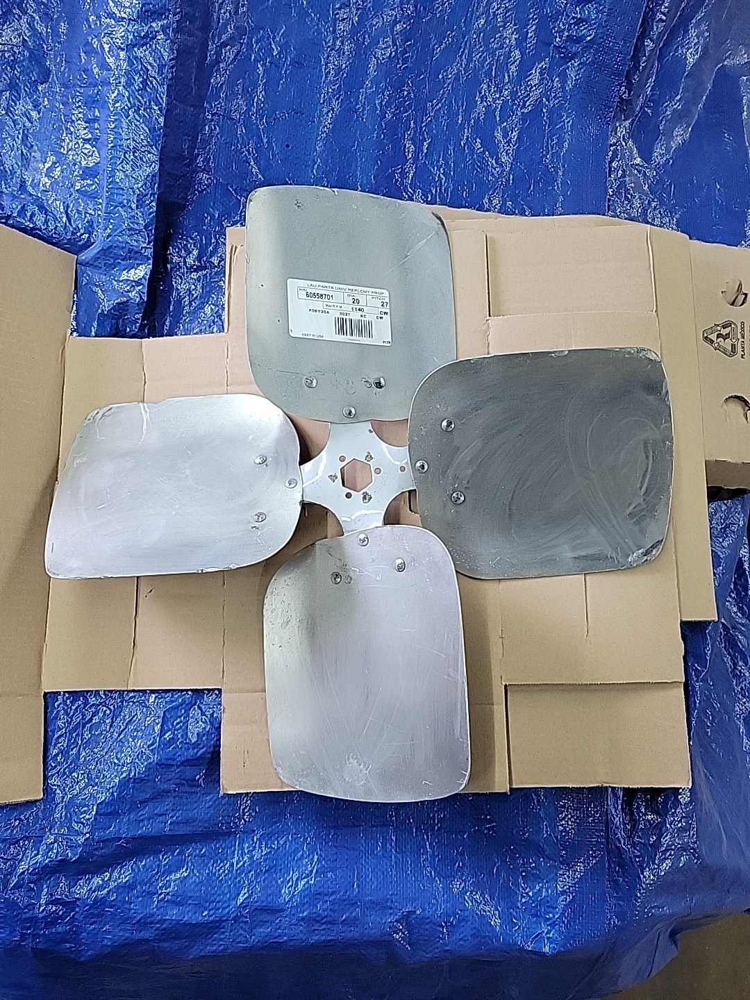 Lau 60558701 20″ Fan Blade CW Rotation 27 Degree Pitch 4 Blade