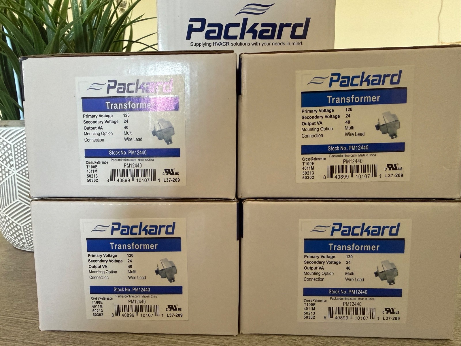 Packard PM12440 Transformer 120V Primary 24V Secondary 40VA HVAC Control Transfo