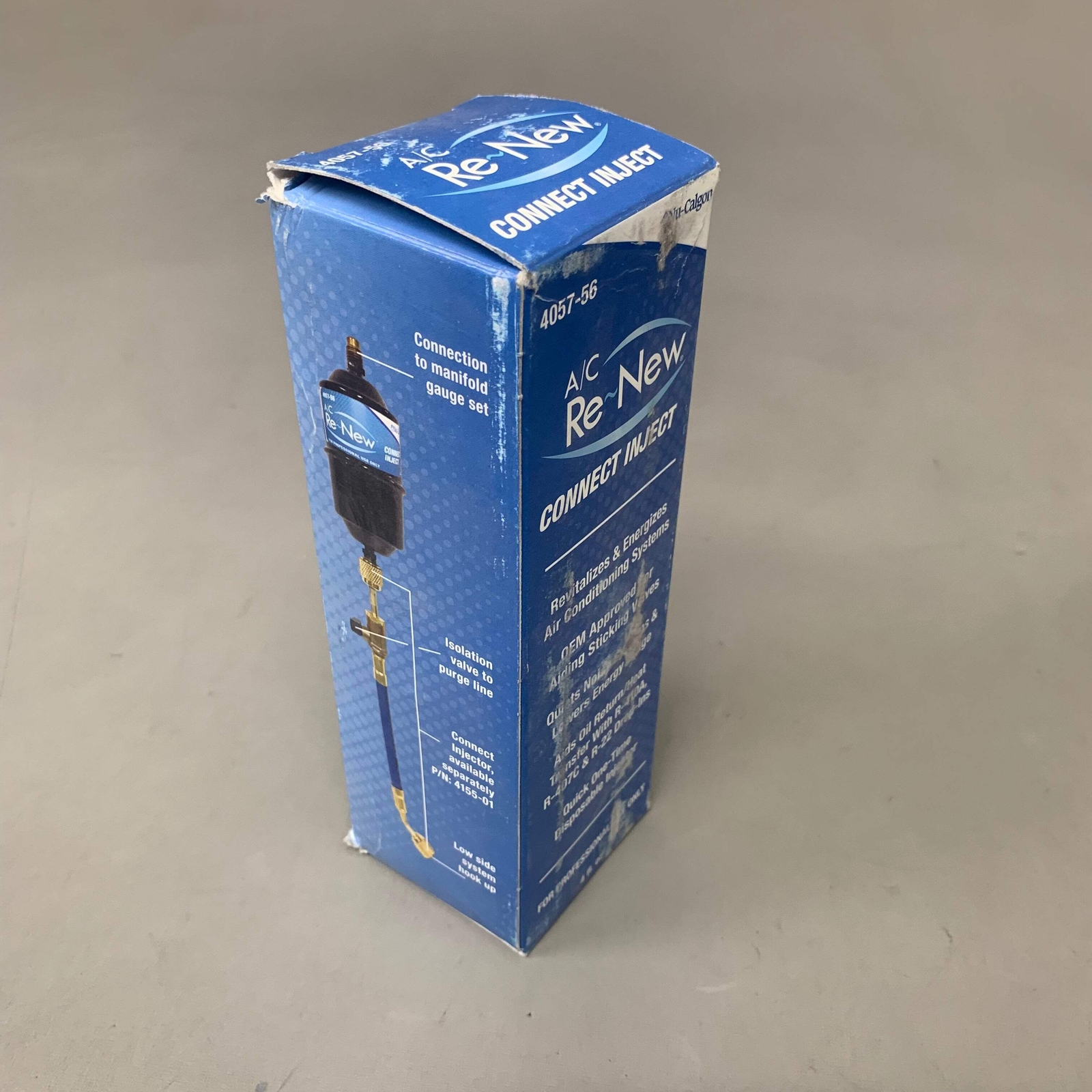NU-CALGON A/C Re-New Connect Inject 4 FL OZ Black/Blue 4057-56
