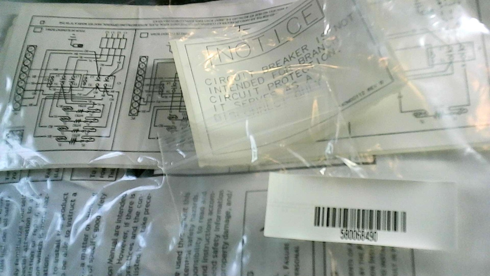 HVAC Electrical Heat Strip Heater Assembly, 60A Corded Electric Element