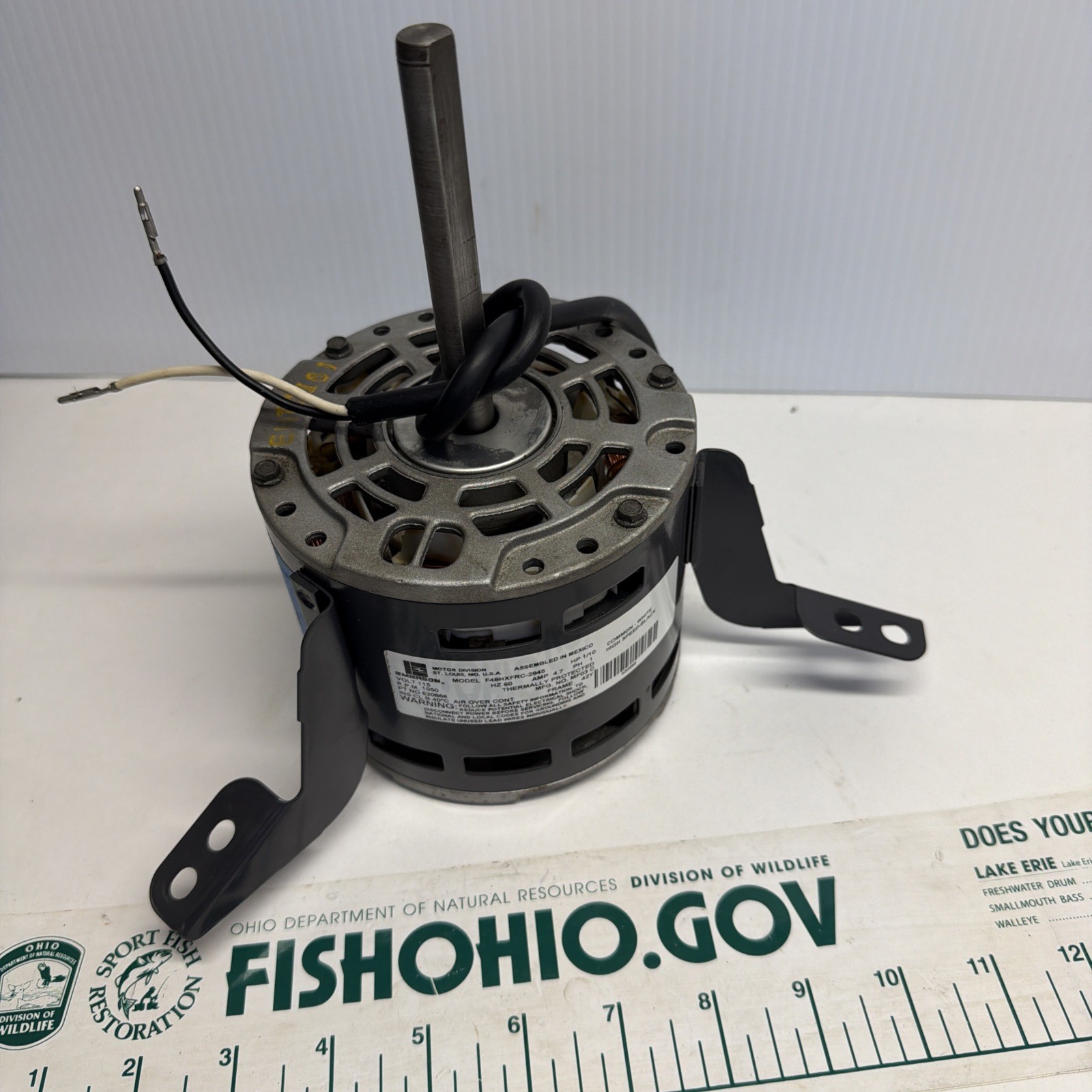 EMERSON F48HXFRC-2845 BLOWER MOTOR 620866 115V, 1050 RPM, 4.7A