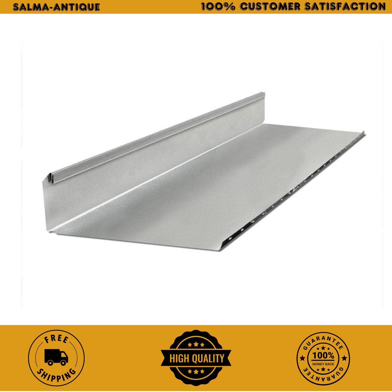 3.25 In. X 10 In. X 3 Ft. Half Section Rectangular Stack Duct