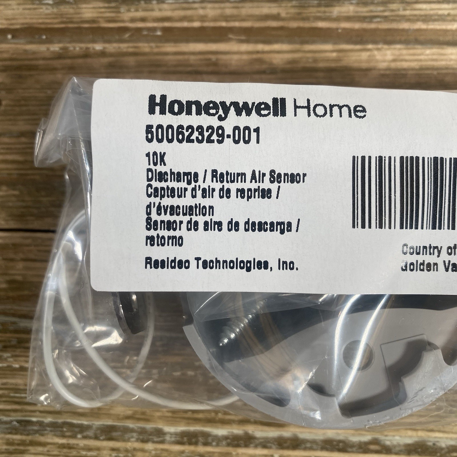 1-Honeywell Home 50062329-001 10K Discharge/ Return Air Sensor *NEW*