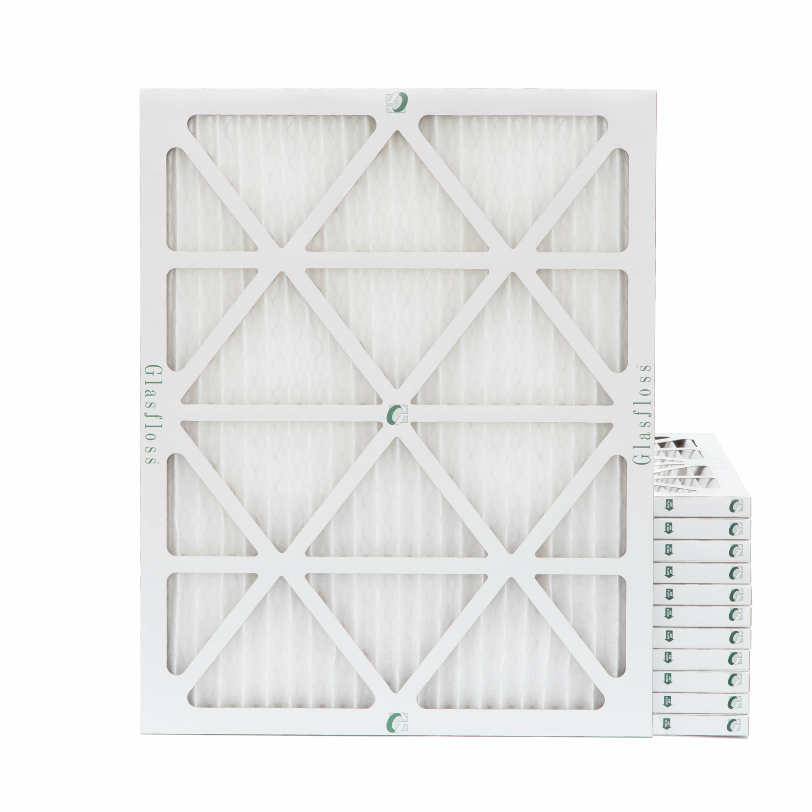 24x30x1 MERV 10 Pleated Air Filters. 12 PACK. Actual Size: 23-5/8 x 29-5/8 x 7/8