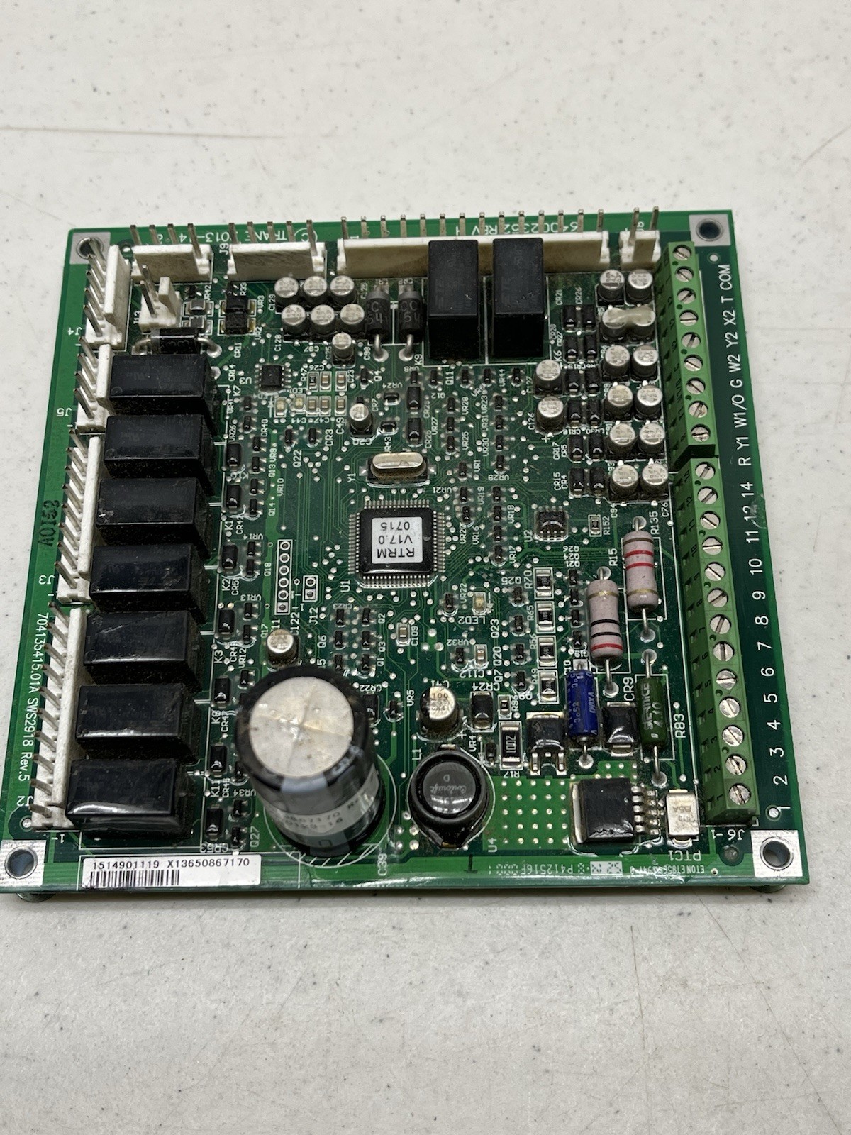 Trane Control Circuit Board X13650867170 64002352 REV H 30 DAY WARRANTY