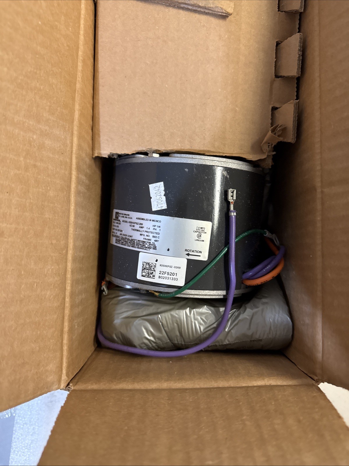 Lennox 22F52 Condenser Fan Motor 1/4 HP 1075 RPM