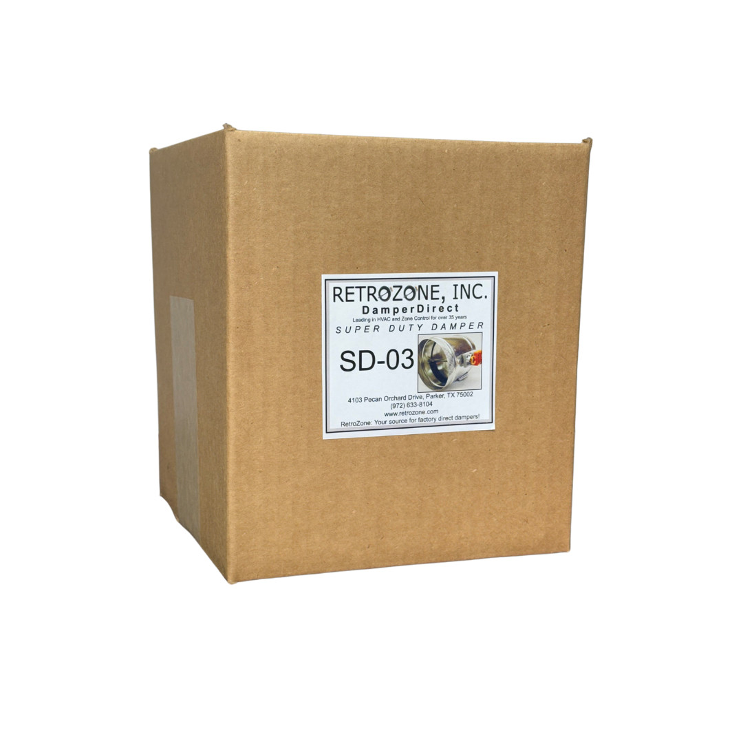 SD 3″ Belimo 3 wire Motorized 24v round zone control damper