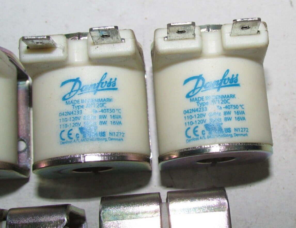 Danfoss Solenoid Coil 110-120V 50/60HZ 8W 042N4233 / Same as 04N4234 (Lot of 5)